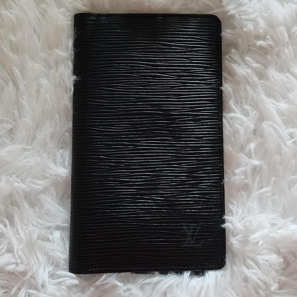 Louis Vuitton Epi Brazza leather wallet black